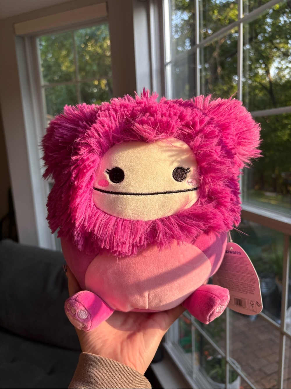 Nanette the magenta pink purple bigfoot Squishmallow NWT 8in